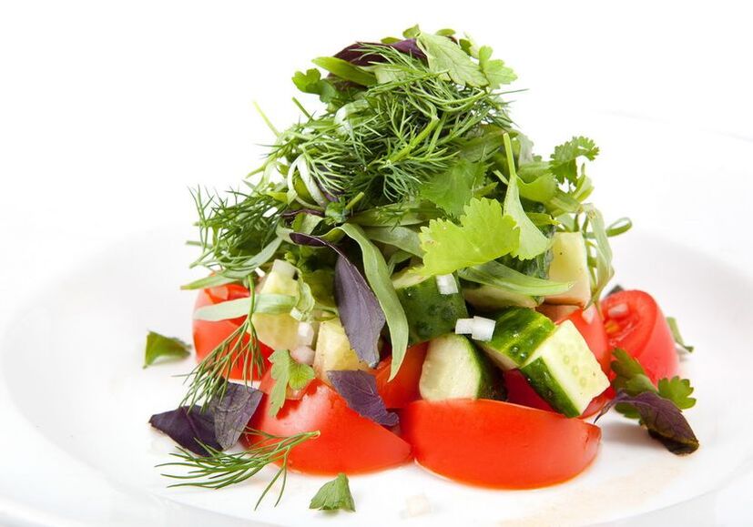 гипоаллергендик диета үчүн жашылча салат